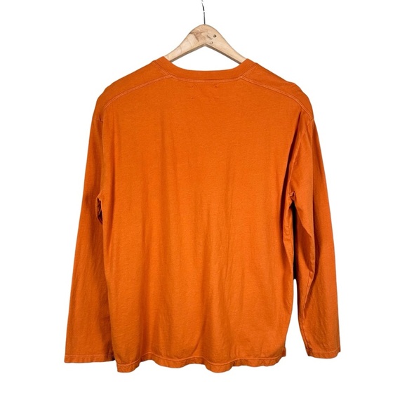 XIRENA Aidyn Long Sleeve Cotton Henley in rust - Picture 3 of 8